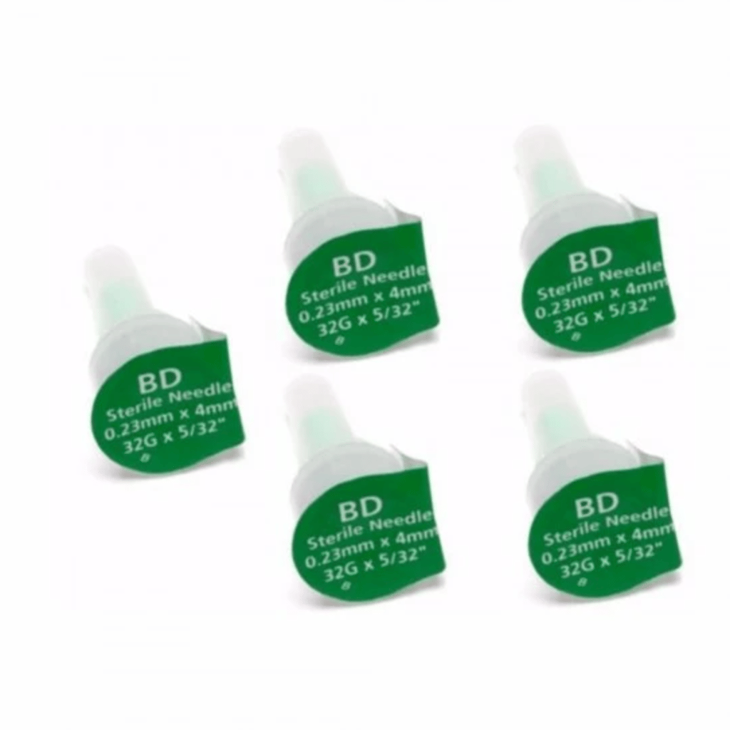 BD Ultra-Fine Pen Needles 32G x 4mm - 50 Count (10 packets of 5 pen needles) view 2