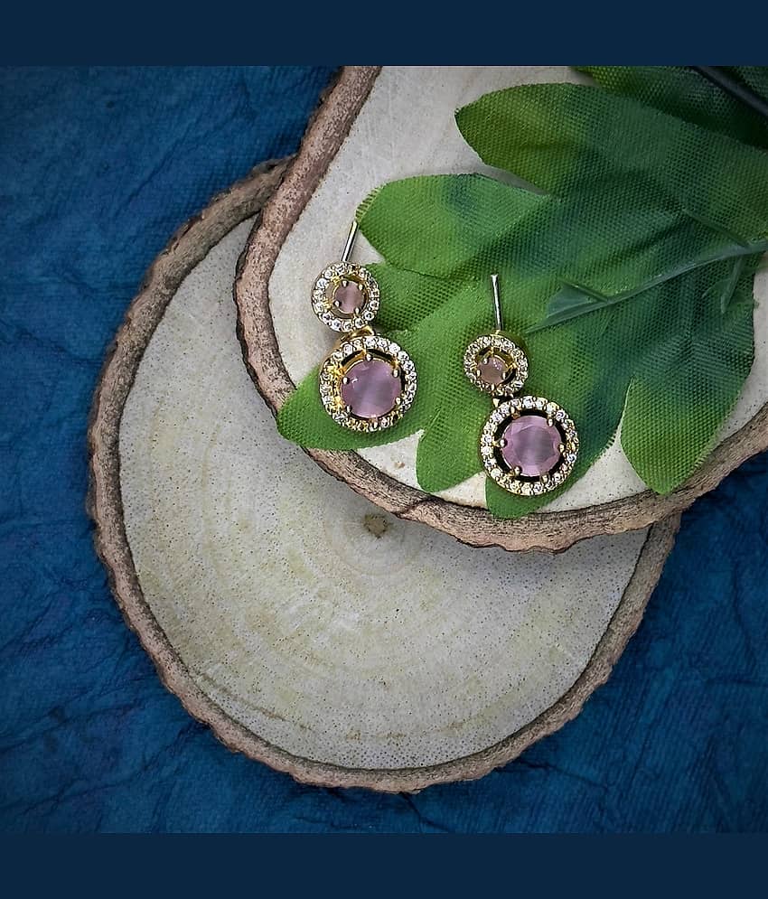 AKLINA Pink Alloy Necklace Set ( Pack of 1 ) view 2