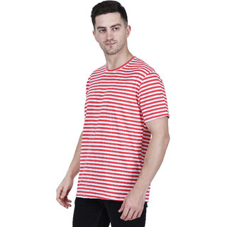 Life Dream Mens Multicolor Solid Cotton Blend Round Neck T-Shirt view 2