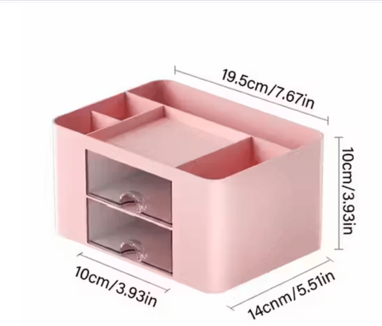 NXTBUY Makeup Organizer with Transparent Drawer – Cosmetic & Skincare Storage Box view 2