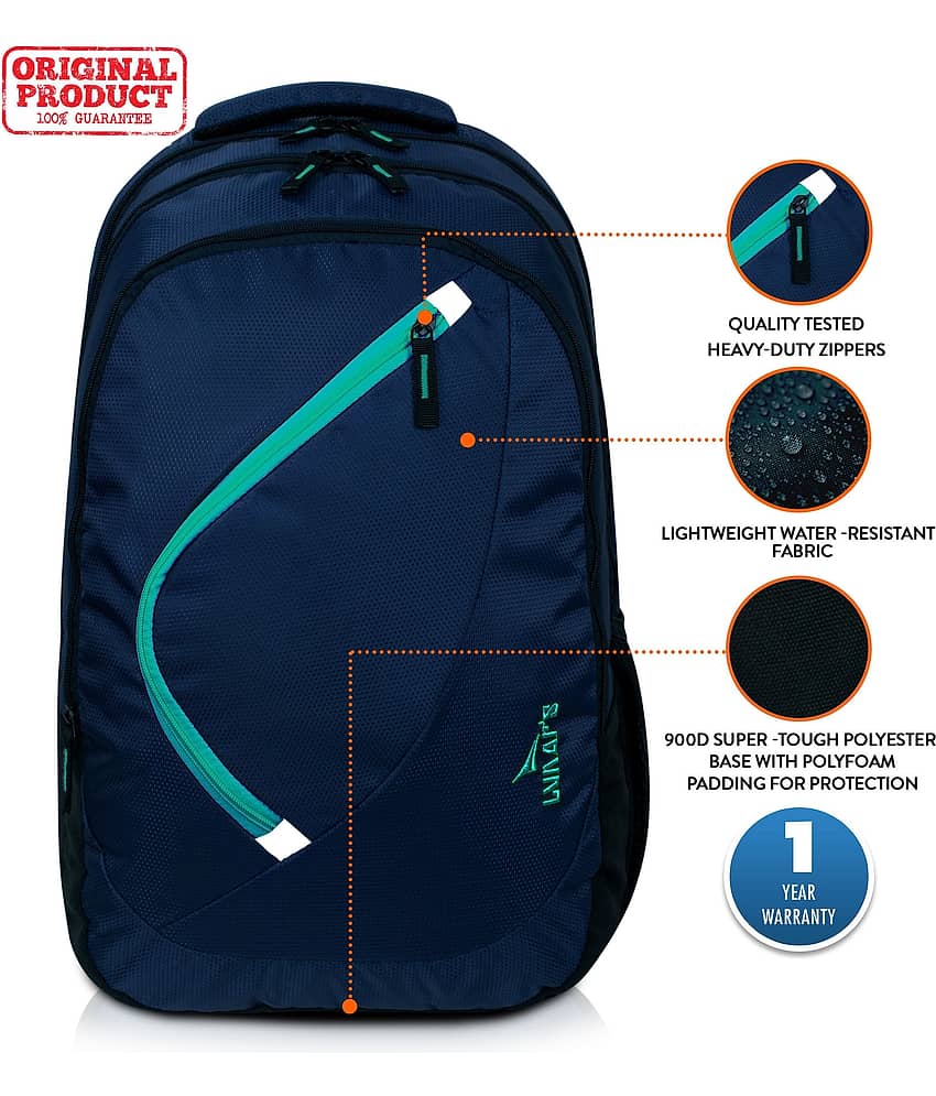 Lunar's 35 Ltrs Blue Backpack view 2