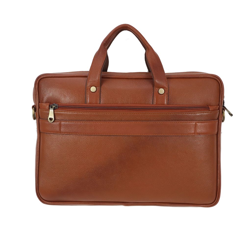 Genuine Leather FHS Laptop Bag For Men & Womens view 2