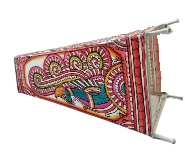Peacock Kalamkari Hand Painted Wall Hanging view 2