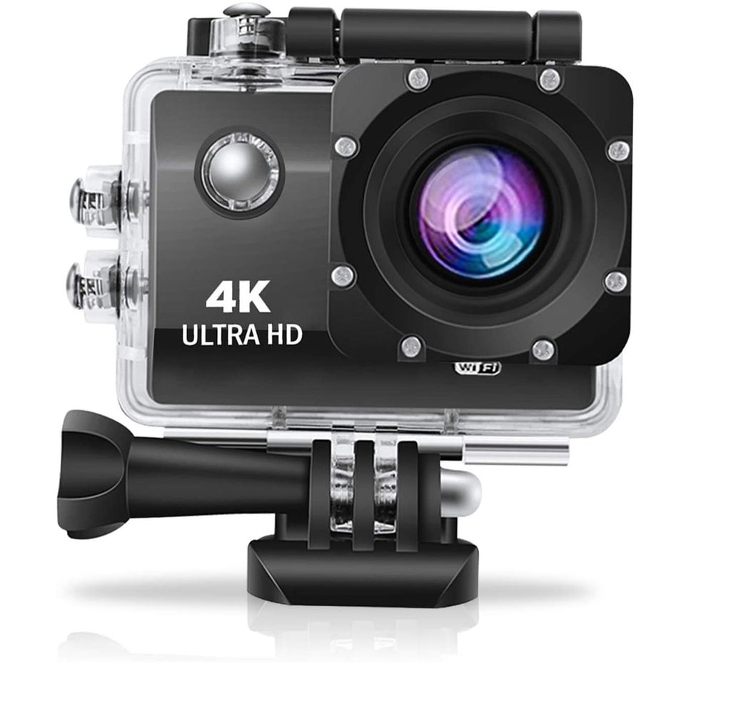 AUSHA 4K Waterproof Action Cam with Wi-Fi & 170° Wide-View Lens for Diving, Bike, and Outdoor Sports view 2