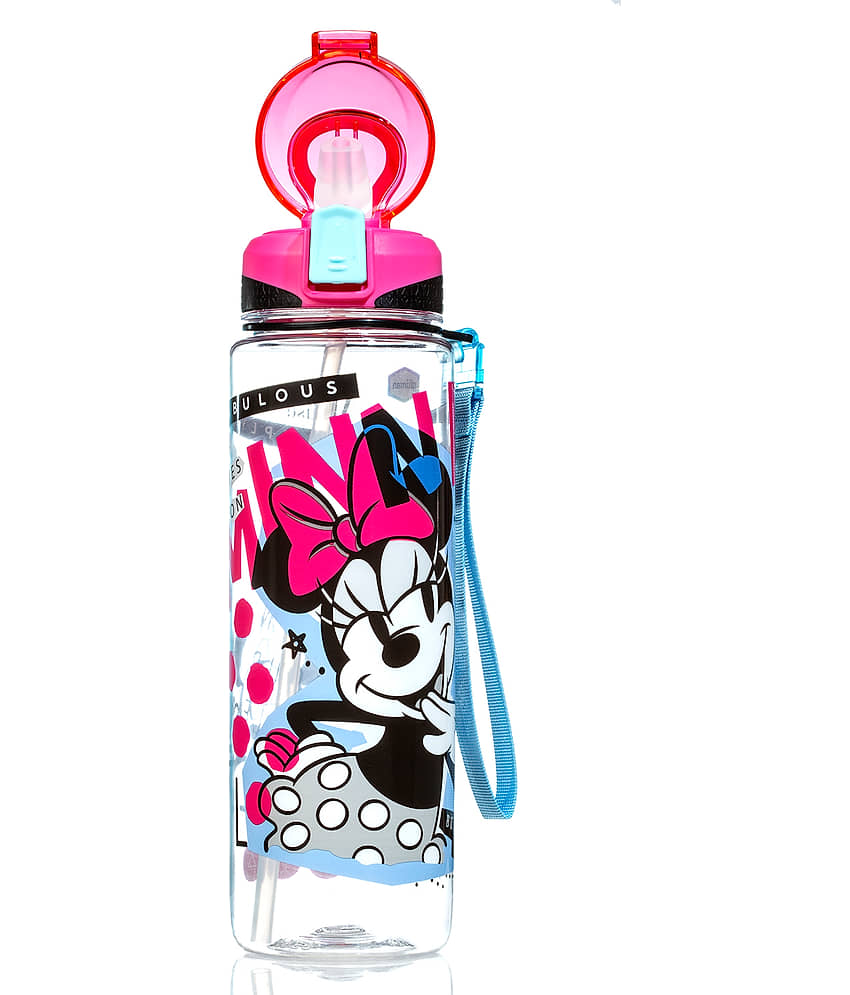 Gluman - Disney Minnie Bottella Spout Multicolor School Water Bottle 1000 mL ( Set of 1 ) view 2