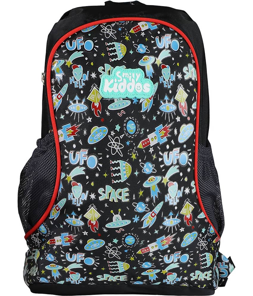 SmilyKiddos 15 Ltrs Black Polyester College Bag view 2