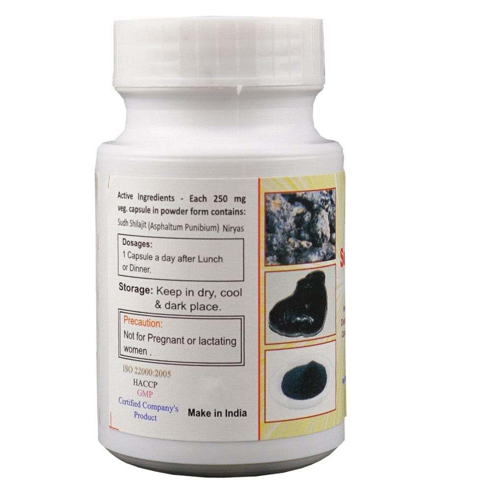 Sudh Shilajit Veg Capsule | Anti Aging | Alzheimer Disease | Fatigue | Arthritis | 50 G | 1 Bottle view 2