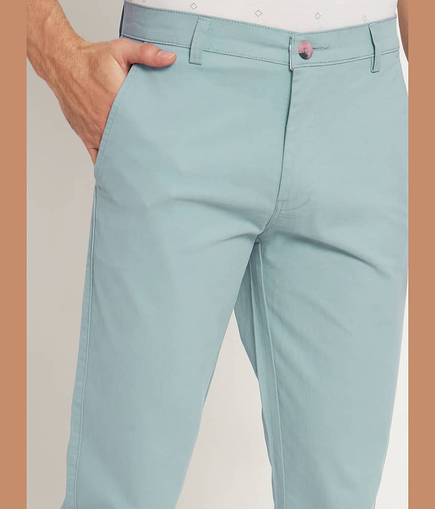 RAGZO Slim Flat Men's Chinos - Light Blue ( Pack of 1 ) view 2