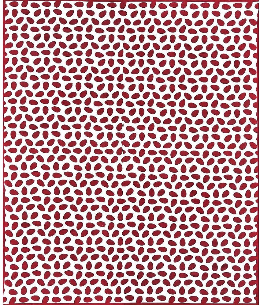 Uniqchoice Cotton Double Bedsheet ( Maroon ) view 2