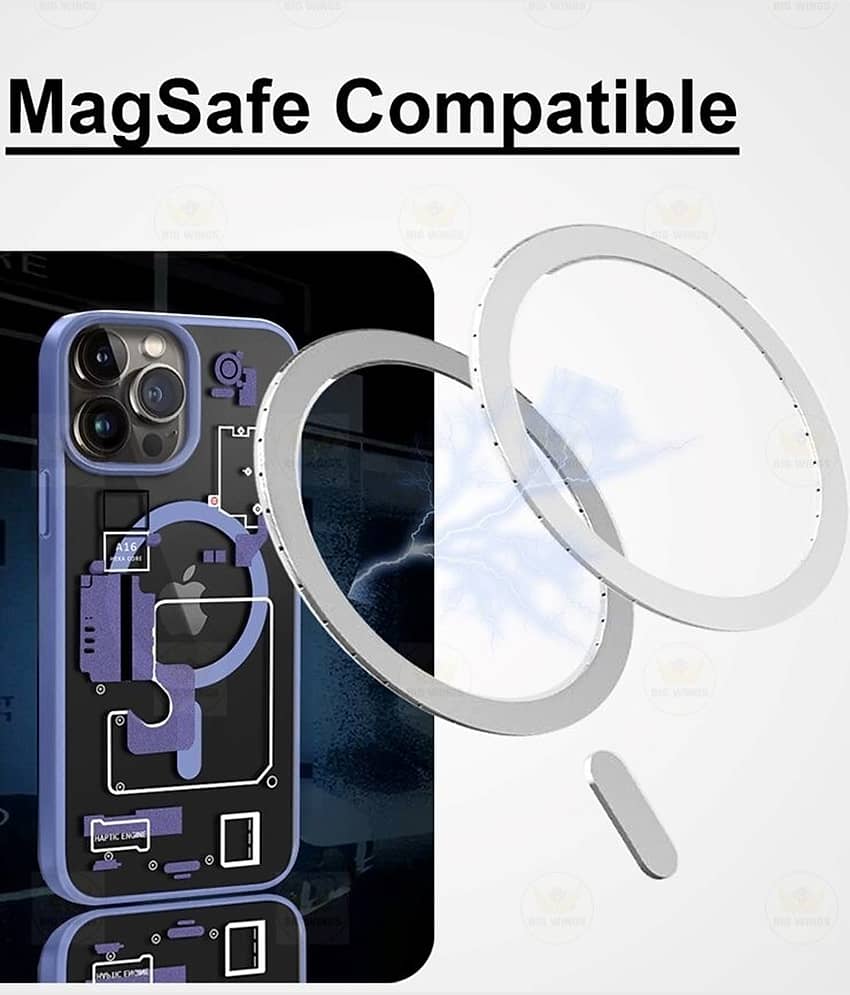 BIG WINGS Blue Printed Back Cover Polycarbonate Compatible For Apple iPhone 13 Pro ( Pack of 1 ) view 2
