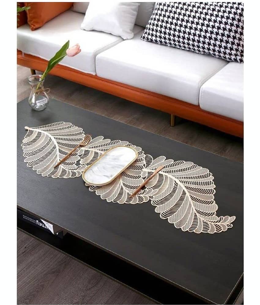 Generic PVC 4 Seater Table Runner ( 92 cm x 33 cm ) Single - Gold view 2