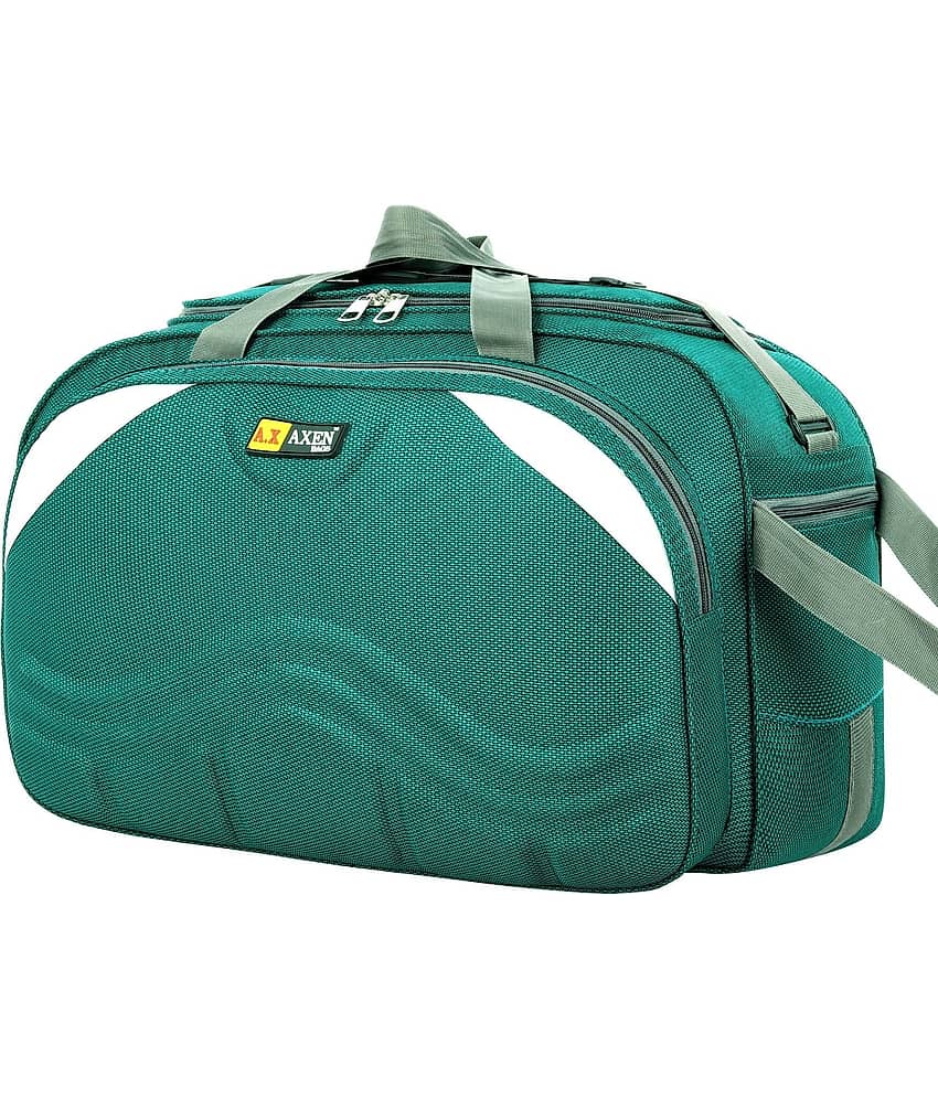 AXEN BAGS 50 Ltrs GREEN Polyester Duffle Trolley view 2