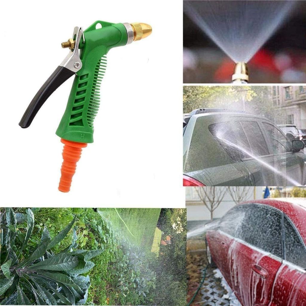 Ali Shipping Plastic Trigger Brass Nozzle Water Spray Gun for Car Washing & Gardning view 2