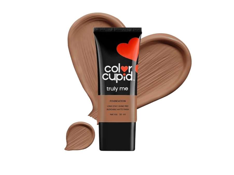 Color Cupid Truly Me Liquid Foundation High Coverage, Niacinamide, Ceramides & Hyaluronic Acid - 30ml - Toffee