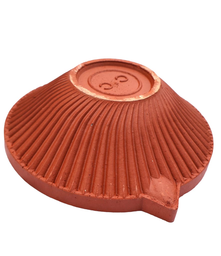 Traditional Terracotta Clay Diya for Pooja, Diwali & Home Decor - Handmade Earthen Oil Lamp view 2