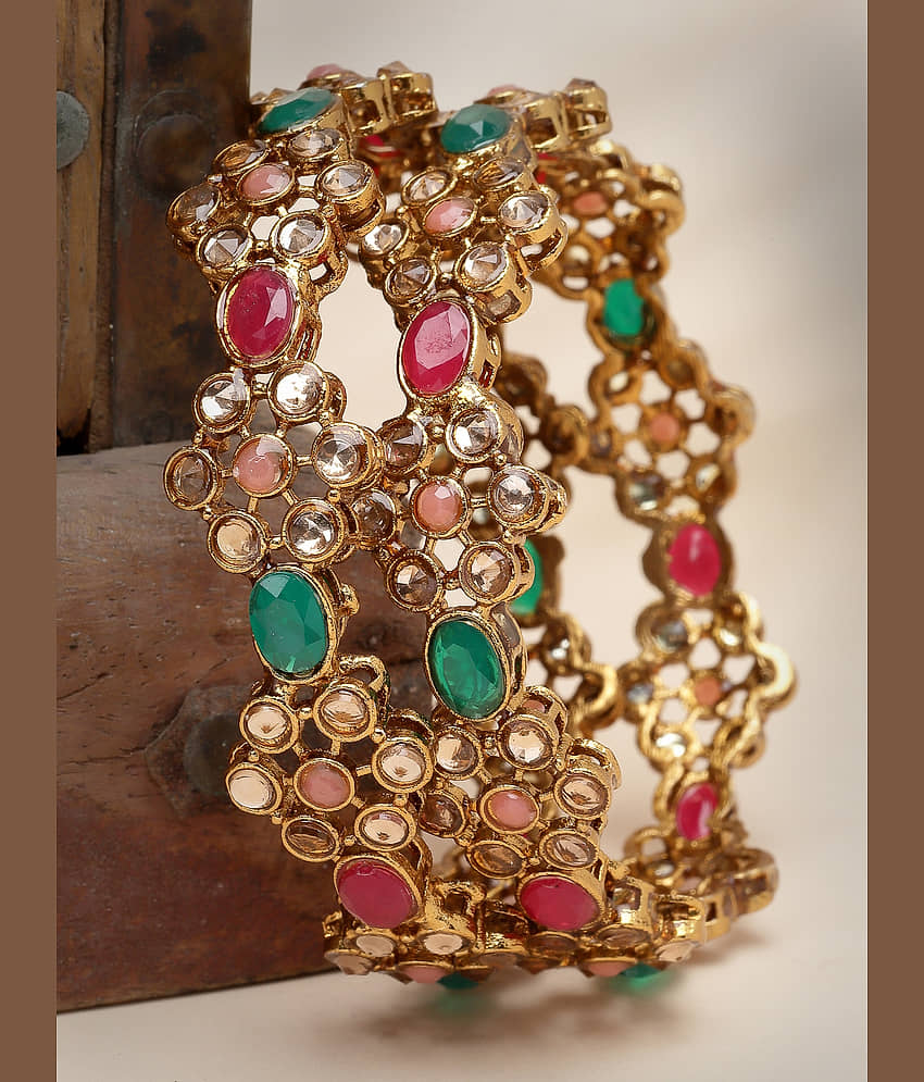 Sukkhi Multicolor Bangle Set ( Pack of 2 ) view 2