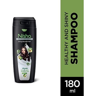 Nisha Shampoo for Healthy Hair Nutritive solution for Women & Men Avocado (Pack OF 10) (1800 ml) view 2