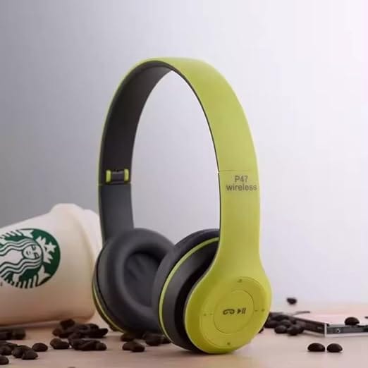 P47 Bluetooth Over Ear Headphones Wireless with Mic view 2