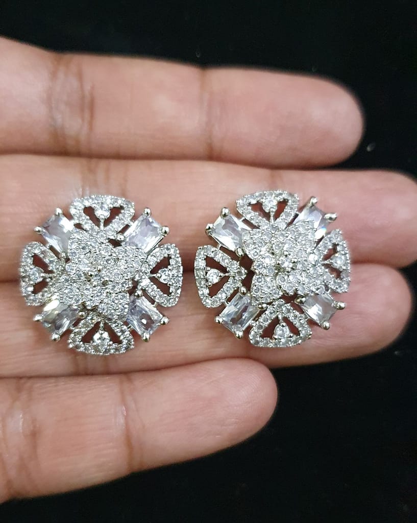 American Diamond Beautiful Studs Earrings view 2
