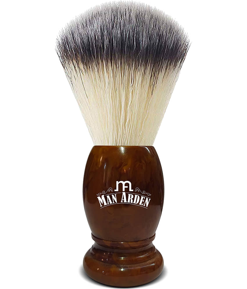 Man Arden Vintage Finish Premium Shaving Brush With Ultra Soft & Absorbent Bristles & Long Handle | Cruelty Free | For A Smooth Shave view 2