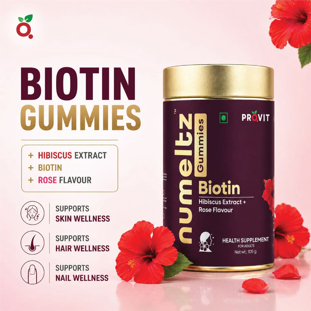 Biotin-Hibiscus Hair Gummies view 2