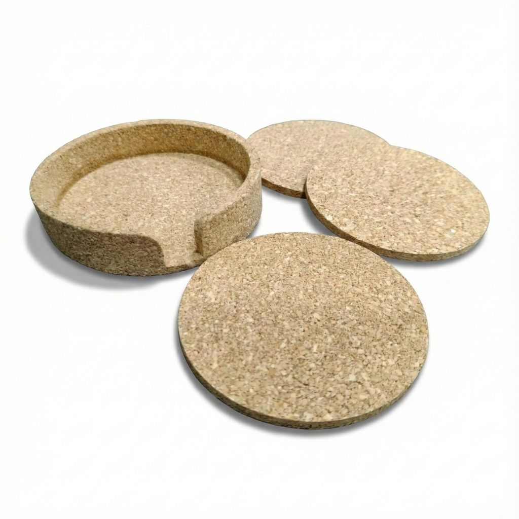 Cork Tea Coaster Set view 2
