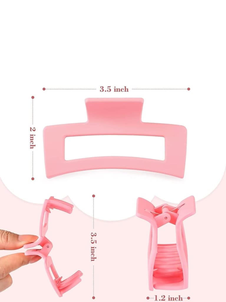 Stylish Matt Finish Hair Claw Clips Pack of 4 view 2