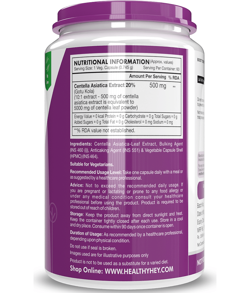 HEALTHYHEY NUTRITION Ayurvedic Capsule 500 mg ( Pack of 1 ) view 2