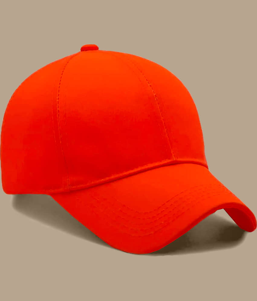 Babji Orange Cotton Blend Women's Cap ( Pack of 1 ) view 2
