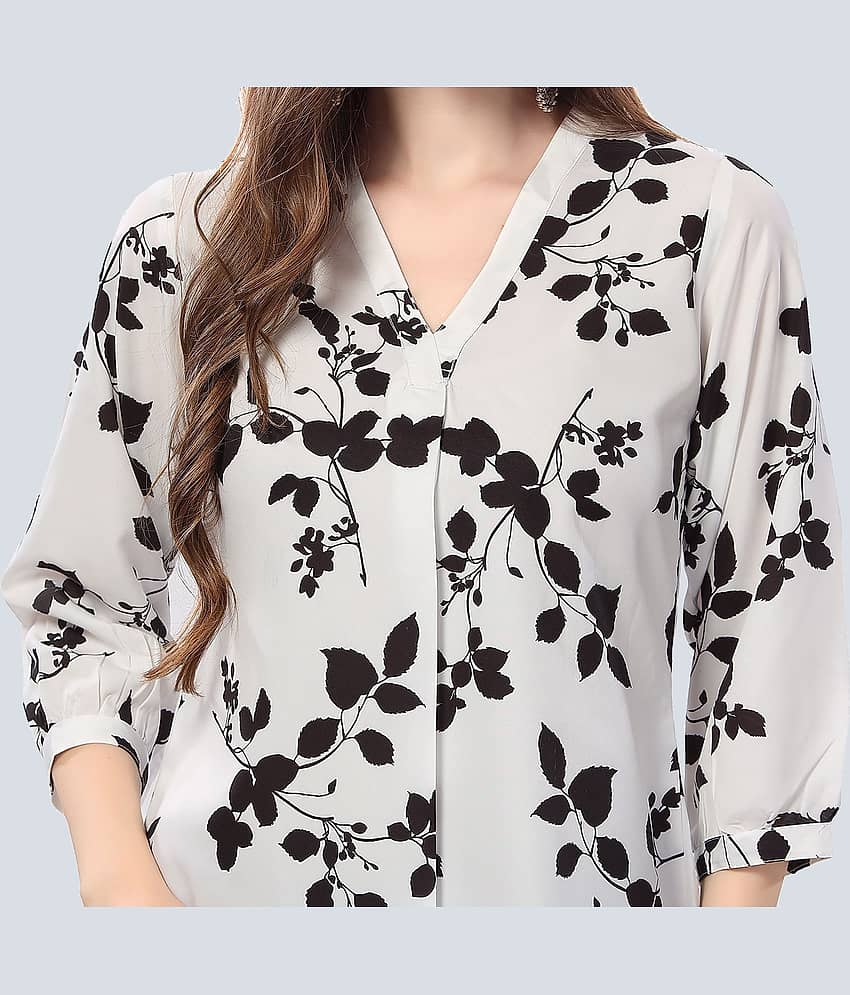 Meher Impex Women's Crepe Tunic ( White ) view 2