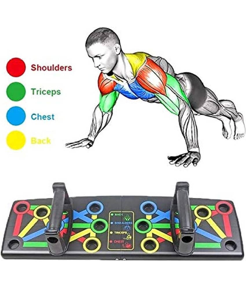 Oddish® Multifunctional Push Up Board | 14-in-1 Color Coded Foldable Pushup Training System for Chest, Arms, Shoulders, Back & Core Workout | Portable Home Gym Equipment for Men & Women view 2