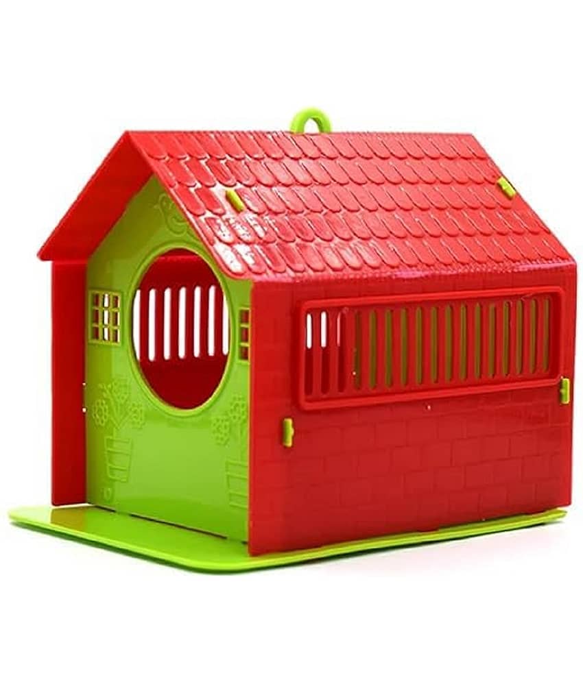 Plastic Bird House Foldable chakli Ghar Sparrow Home Idel for Outdoor Bird to Rest nest and shelter Bird House Folding Nest for Balcony and Garden Air Ventilator Home for Bird view 2