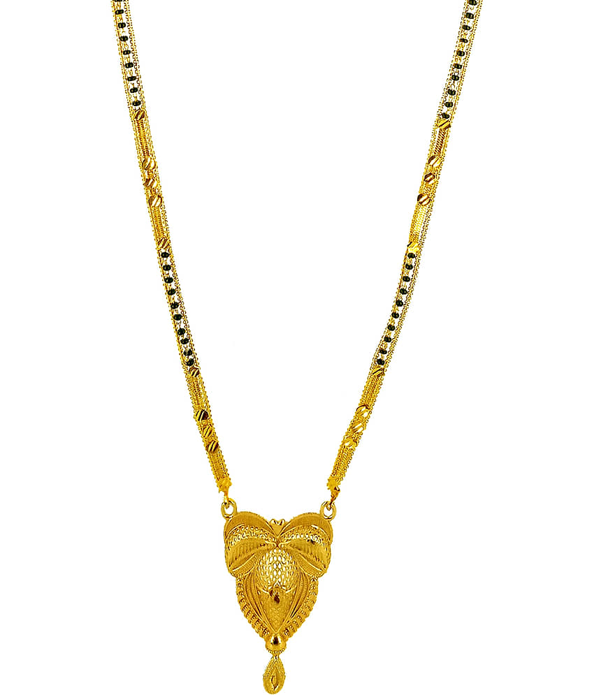 JIPPA - Golden Mangalsutra ( Pack of 1 ) view 2