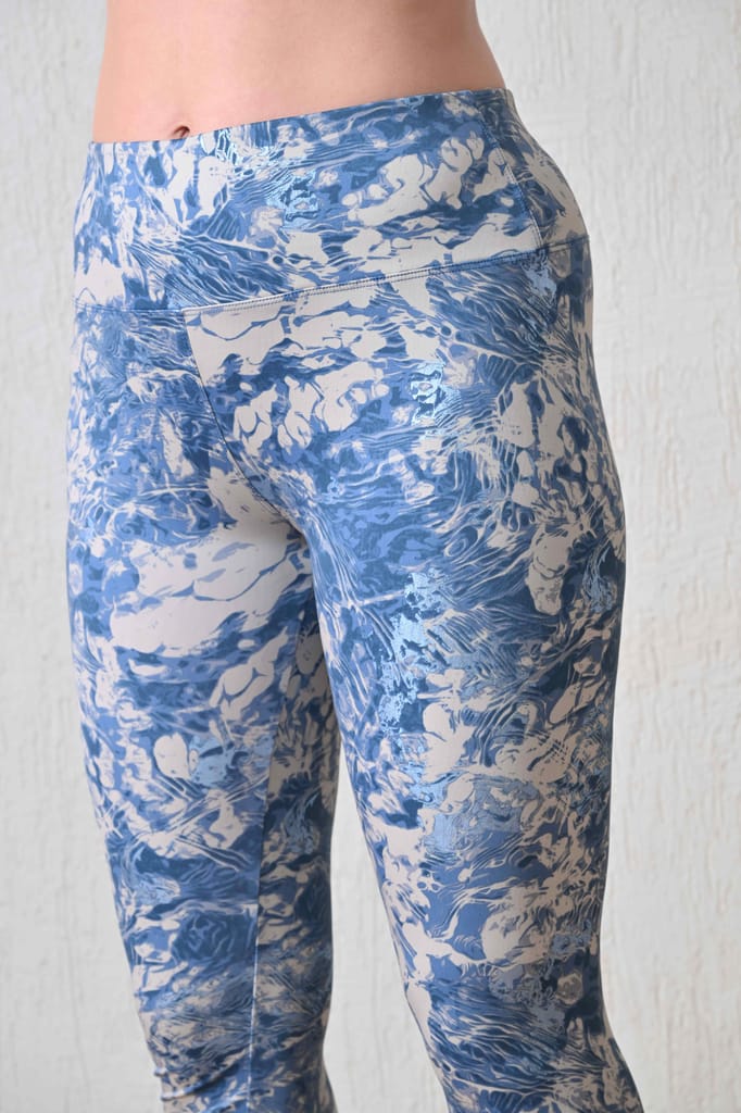 Body Smith Women’s Solid Blue High Waist Active Sports Tights with Side Pocket | Stretchable Gym Leggings for Yoga, Running & Workout | Comfortable & Stylish Fitness Wear view 2