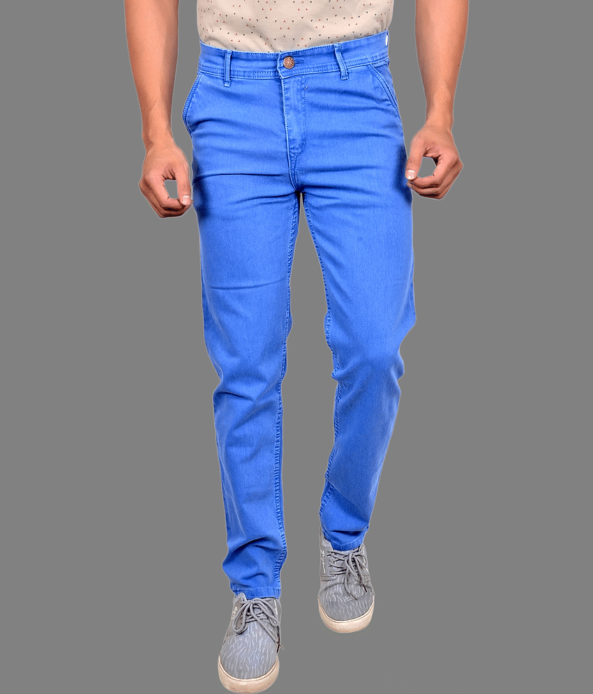 DWIDEN Slim Fit Solid Men's Jeans - Light Blue ( Pack of 1 )