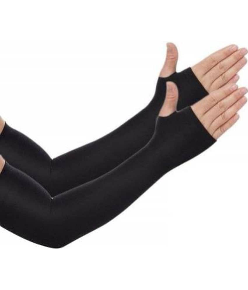 Bentag Black Solid Riding Sleeves ( Single Set ) view 2