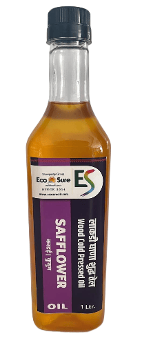 Eco Sure Wood Cold Pressed Safflower Oil - 1 Ltr