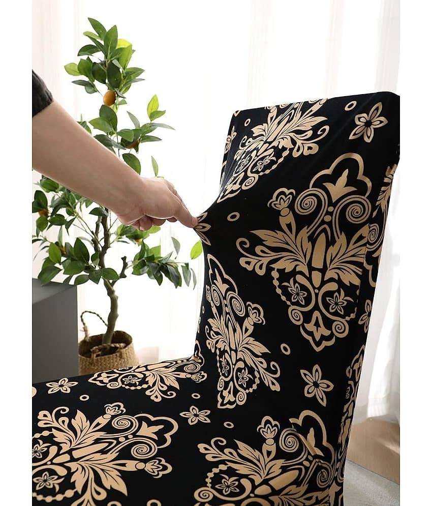 House Of Quirk 1 Seater Polyester Chair Cover ( Pack of 6 ) view 2