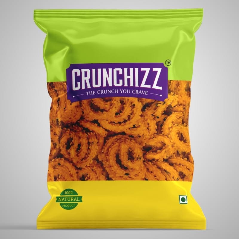 CRUNCHIZZ SPRING MURUKKU (Chakli) I Crunchy, Authentic Kerala Snack I No Artificial Additives I Perfect Tea-Time Bites I Pack of One view 2