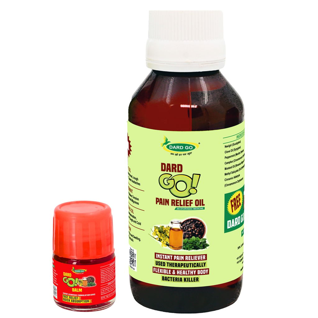 DARDGO Pain Relief Oil Mixture of Ayurvedic Herbs Effective on Joint Pain, Knee Pain, Sciatica Pain, Leg Pain and Body Pain Relief | Herbal Pain Reliver for Men and Women, 100 ml Pack of 1 view 2