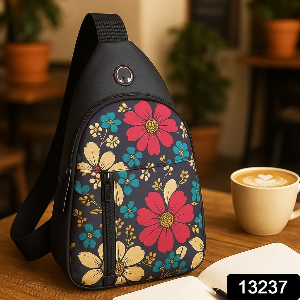 Waterproof Waist Bag, Shoulder Bags USB Charging Earphone Hook Sling Travel Bag (1 Pc / Mix Color) view 2
