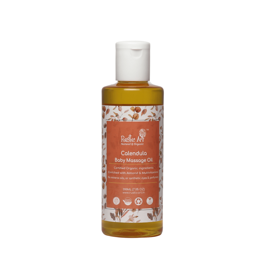 Organic Calendula Baby Massage Oil (200ml) view 2