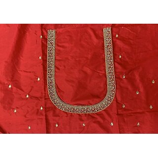 RR FABRIC Cotton Silk Self Design Blouse Material view 2