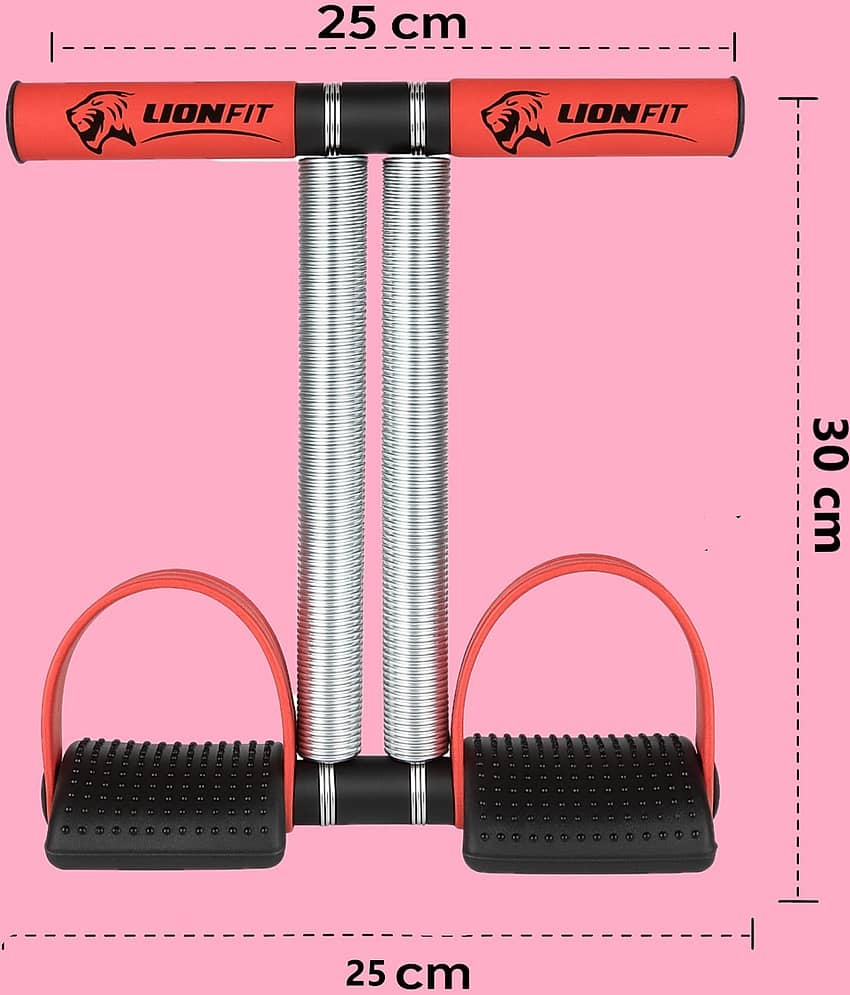 LionFit® Double Spring Tummy Trimmer with Heavy Duty Resistance + 15-in-1 Push Up Board | Home Gym Combo for Full Body Workout, Weight Loss & Muscle Training for Men & Women view 2