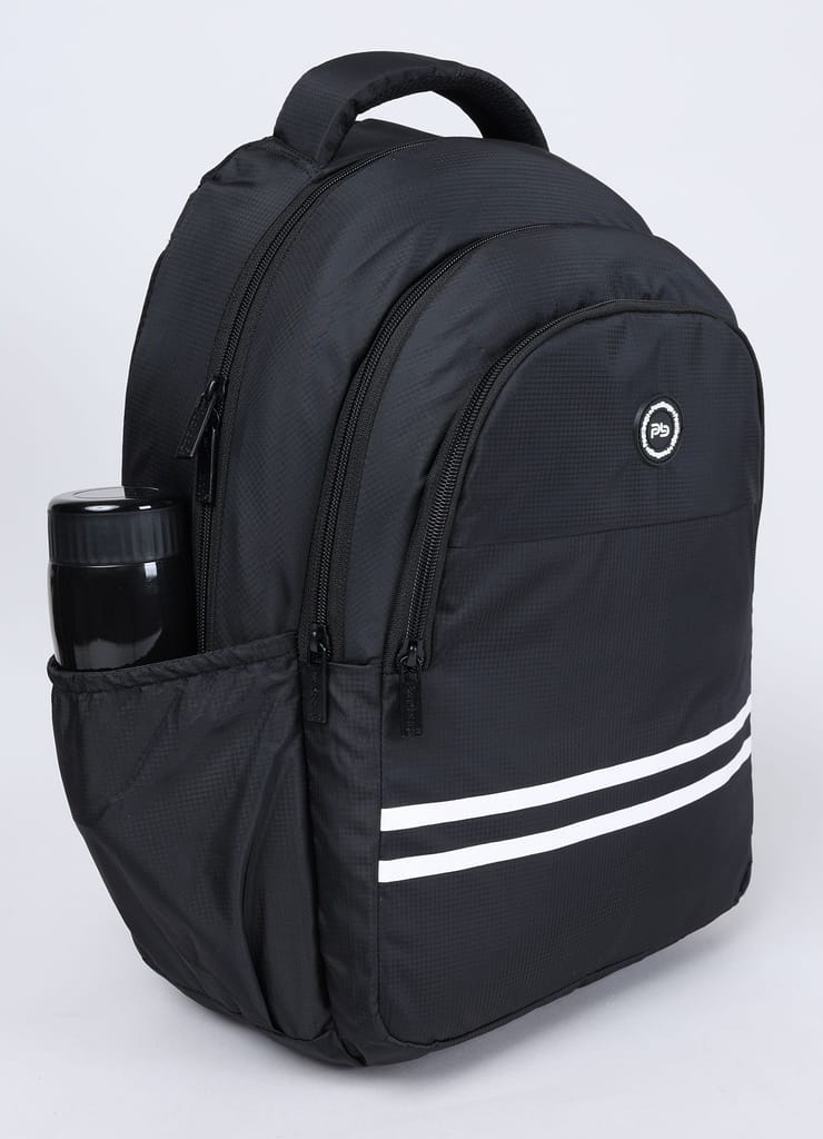 PB Pearlbags FLAUNT 25L Solid Casual Backpack,3 Compartment,Premium Fabric,Water Resistant Anti Theft,School & College Bag for Boys and Girls,Office & Travel Bag for Men and Women,48X31X17 Cms view 2