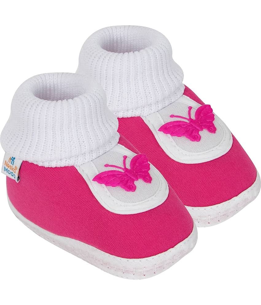 Neska Moda - Light Blue Booties For Baby Boy & Baby Girl 6-12 Months ( Pack of 1 ) view 2