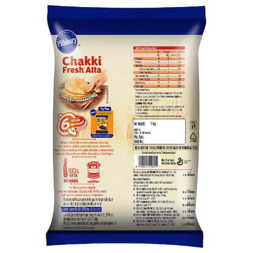 Pillsbury Chakki Fresh Atta, 1 Kg view 2