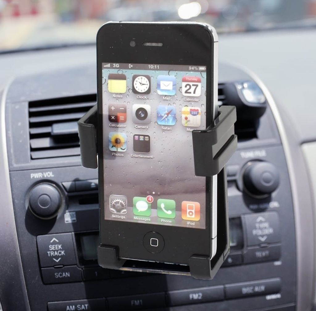 DHRUVINSRI Car Mobile Holder – Secure Air Vent & Dashboard Mount view 2