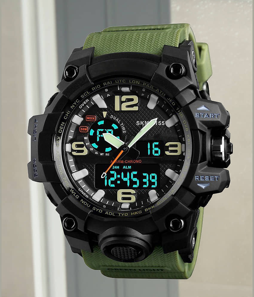 Harbor Green Silicon Analog-Digital Men's Watch