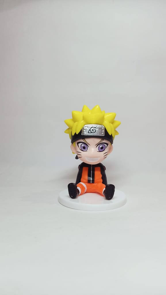 Naruto Uzumaki Mini Sitting Action Figure 8 cm | Cute Chibi Anime Collectible